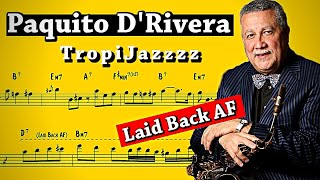 Paquito DRivera solo Transcription on Calzado Del Cerro Laid Back AF [upl. by Annasus]