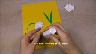 Schneeglöckchen basteln  Basteln im Frühling  Muttertagsgeschenk selber machen  Muttertag [upl. by Keeryt]