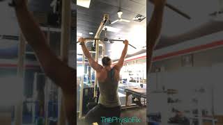 Correct scapula position in Lat pull down exercises [upl. by Elleimac]