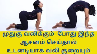 Instant Back Pain Relief YogaHome Remedies ampTreatment For Lower Back Pain By DrLakshmi Andiappan [upl. by Biggs]