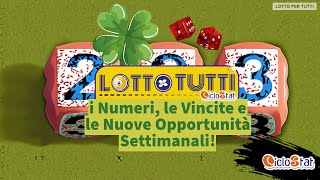 LOTTO PER TUTTI NUMERI VINCITE amp NUOVE OPPORTUNITA [upl. by Llireva]