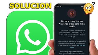 COMO Solucionar el ERROR de WHATSAPP PLUS 2024 ✅ Bien Explicado [upl. by Ecenahs]