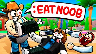 ROBLOX ADMIN EAT PEOPLE COMMANDS [upl. by Roskes]