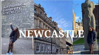 Newcastle Vlog 🇬🇧 exploring the city Northumbria University campus tourTyne bridges [upl. by Yeldar]