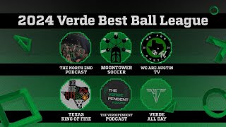 2024 Verde Best Ball League Draft [upl. by Macintosh]