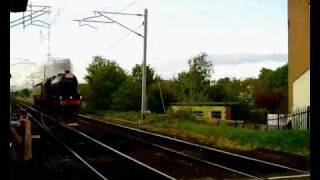 6201 at Hest Bank level crossing 9th May 2009 [upl. by Irish]