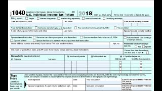 How to fill out the new IRS Form 1040 for 2018 with the new tax law [upl. by Auhs]