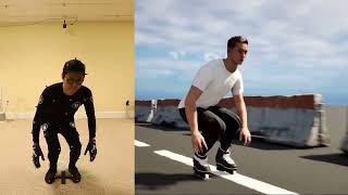 Metahuman Skating MOCAP Test [upl. by Gregory984]