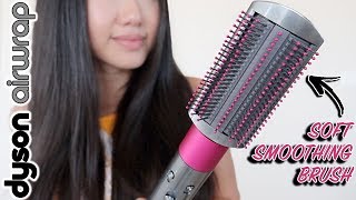 Dyson Airwrap Styler Soft Smoothing Brush Attachment  Honest Review amp Tutorial [upl. by Yeargain]