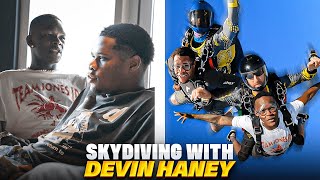 Israel Adesanya amp Devin Haney Talk Ryan Garcia Super Fight Before Skydiving in Dubai [upl. by Ragen]