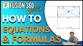 Fusion 360  How To Use Equations and Formulas Beginner Guide [upl. by Selway]