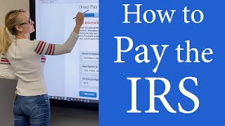 How to pay the IRS online Pay income taxes Pay the IRS taxes online by mail Pay 1040 online [upl. by Nilved]