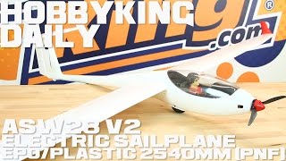 Volantex 7591 ASW28 V2 Electric Sailplane EPOPlastic 2540mm PNF  HobbyKing Daily [upl. by Ursulina]