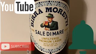 BIRRA MORETTI SALE DI MARE REVIEW BirraMorettisaledimare [upl. by Pinkerton]