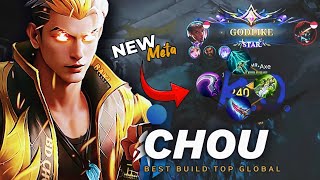 CHOU FULL DAMAGE  BUILD CHOU TERSAKIT 2024  BUILD CHOU TERKUAT 2024 MOBILE LEGENDS [upl. by Haughay]