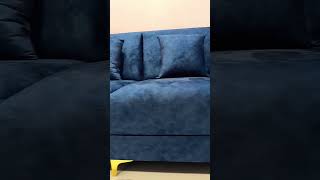 Sofa set L sef blue final pic home delivery shortvideo sofadesign [upl. by Egas]