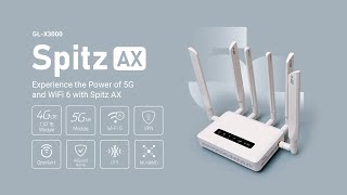 GLX3000 Spitz AX  WiFi 6 Dual SIM Router with 5G NR Connectivity [upl. by Eat]