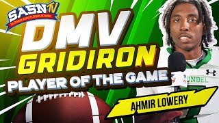 DMV Gridiron Interviews Quarterback Ahmir Lowery [upl. by Zetnom217]