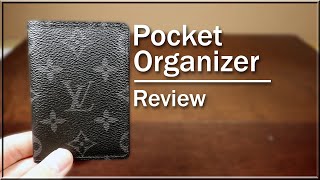 Louis Vuitton Pocket Organizer Review  Monogram Eclipse [upl. by Avik171]