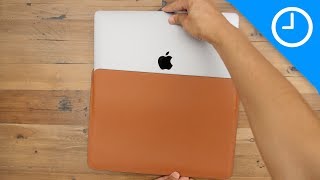 Review MacBook Pro Leather Sleeve  worth the high price [upl. by Peursem]