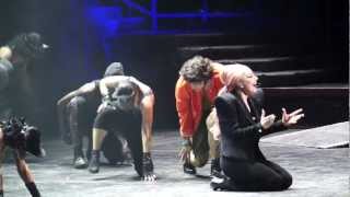 Lady Gaga  Houston TX  Dancing with a fan to ScheiBe [upl. by Gio]