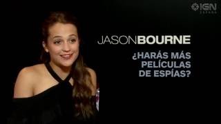 Alicia Vikander nos habla de Jason Bourne [upl. by Hauhsoj]