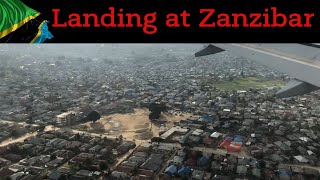 Landing at Zanzibar airport [upl. by Itaws]