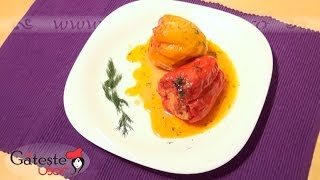 Reteta de Ardei umpluti cu Carne tocata si Orez [upl. by Koppel]