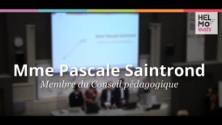 Rentrée académique 2017 Mme Pascale Saintrond [upl. by Akaenahs]