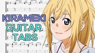 Shigatsu wa Kimi no Uso  Kirameki Ending Guitar Tutorial  Guitar Lesson  TABS by Tam Lu Music [upl. by Ecniuq]