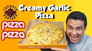 Pizza Pizza New Creamy Garlic Pizzza  food review [upl. by Riti]