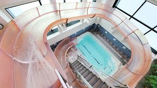 Staying at Japans Love Hotel with Private Water Slide  Hotel Regent Ōdaka  ASMR [upl. by Nirol80]