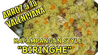 ARROZ A LA VALENCIANA  KAPAMPANGAN STYLE  BIRINGHE [upl. by Hartmunn]