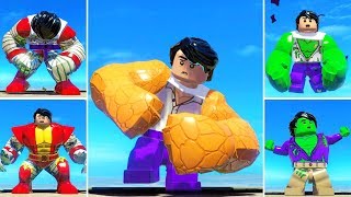 HULK Transformations Animation with Big Fig Characters in Lego Marvel Super Heroes Game [upl. by Mensch795]