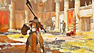 ASSASSINS CREED ORIGINS  un combat de GLADIATEURS  BOSS Gameplay [upl. by Jacinda545]