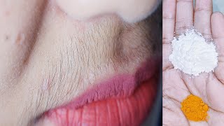 Upper lip hair removal at home naturally permanently  Best facial hair removal at home [upl. by Dwight]