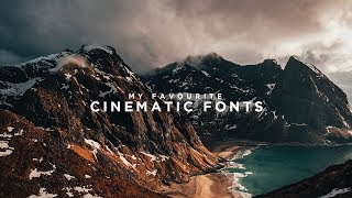 6 Cinematic FONTS for FREE Final Cut Pro X Adobe Premiere Pro CC etc [upl. by Aillij199]