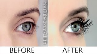 How to grow lashes naturally ✿ DIY for longer thicker fuller eyelashes [upl. by Sevein]