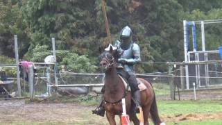 Historical JoustingSolid Lance Training [upl. by Yebloc433]