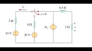 Elektrik Devreleri 1 RL Devresi Örnek Soru  3 Diferansiyel Çözümü [upl. by Shepp]