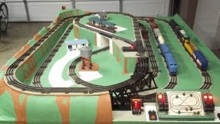 1950s Lionel O Gauge Train Layout Restoration Project and Operation 2013 [upl. by Anileh]