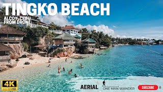 TINGKO BEACH ALCOY CEBU FROM DRONE Aerial 4K HD  ONE MAN WANDER [upl. by Micah]