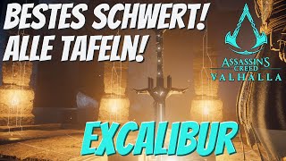 Assassins Creed Valhalla Tutorial Alle Tafeln 1111 Walkthrough Excalibur  Caledbulch [upl. by Saiasi]