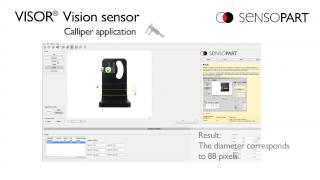 VISOR® Vision sensor with calliper function  Application example [upl. by Lednar]