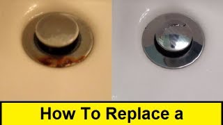 How To Replace a Rusty Sink Drain HowToLoucom [upl. by Oibesue889]