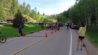 Deadwood Mickelson Trail Marathon raw start footage June 6 2021 [upl. by Larimore267]