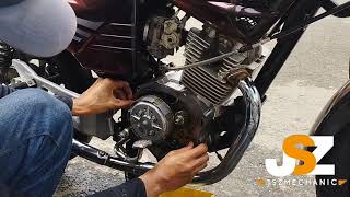 Como cambiar discos de clutch libero 125 YBR 125 [upl. by Reklaw]