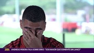 Andreas Pereira fala sobre erro na Libertadores quotSou maior que somente um lancequot [upl. by Aihsetan]