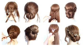 😍 7 EASY DIY Elegant Hairstyles Compilation 😍 Hairstyle Transformations [upl. by Nywde916]