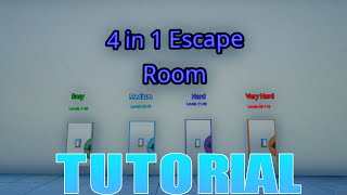 4 in 1 Escape Room All Levels Tutorial [upl. by Larrabee225]